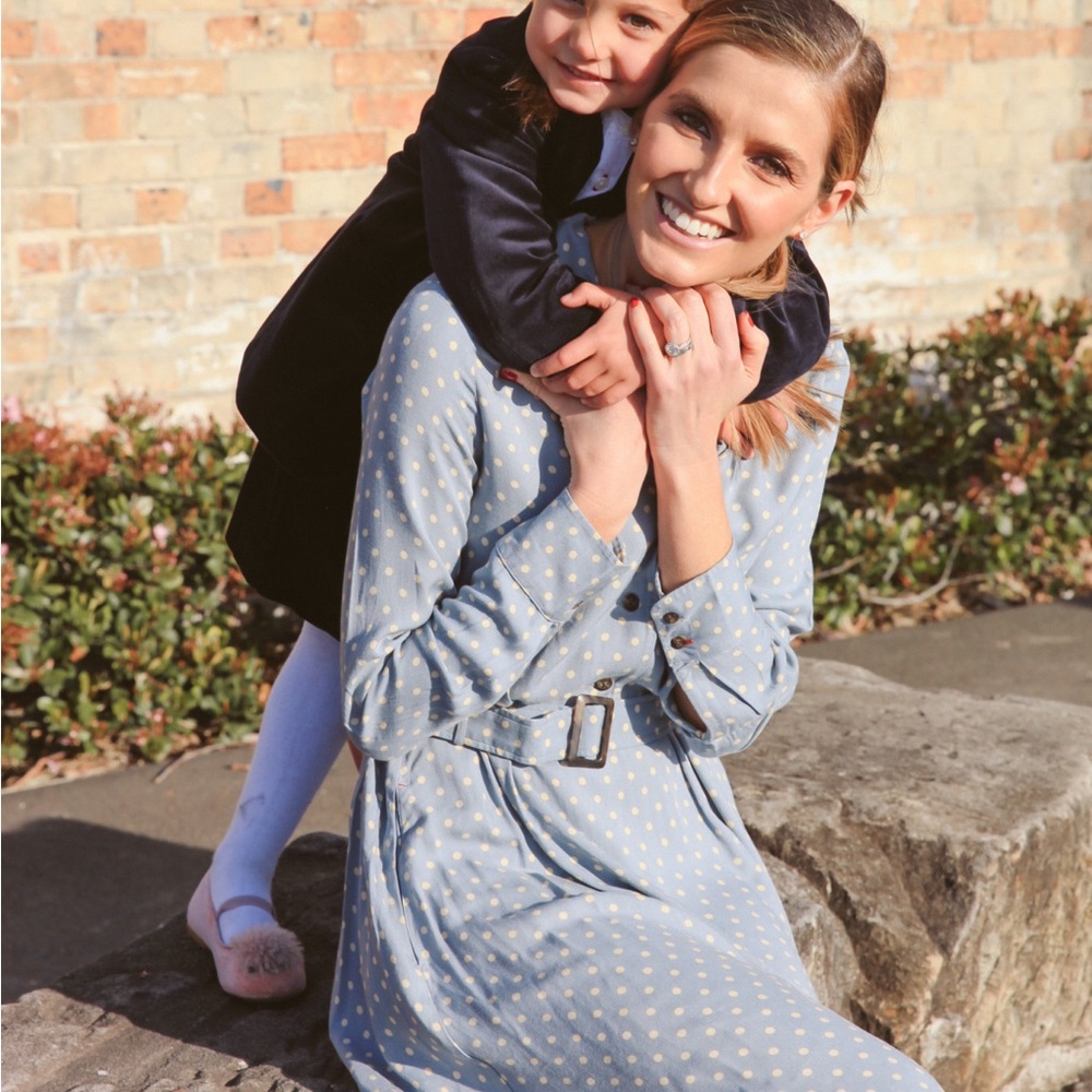 Uniqlo x Ines De La Fressange polka dots dress with belt